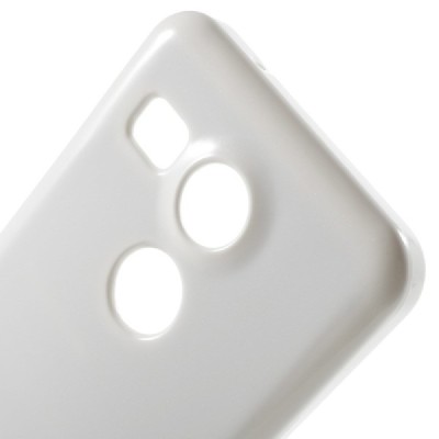 LG Nexus 5X Mercury balts cieta silikona (TPU) apvalks / vacins.lv