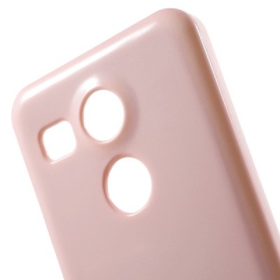 LG Nexus 5X Mercury šviesiai rožinis kieto silikono TPU dėklas - nugarėlė / Priedai.lt