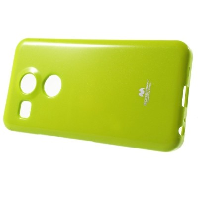 LG Nexus 5X Mercury žalias kieto silikono TPU dėklas - nugarėlė / Priedai.lt