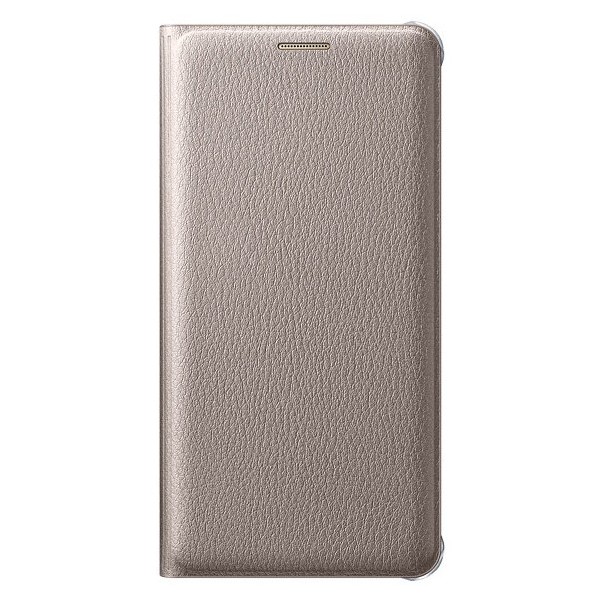 „Samsung“ Flip Wallet Cover atverčiamas dėklas - auksinis (Galaxy A5 2016)
