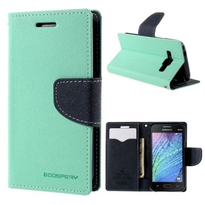 Samsung Galaxy J1 (J100) Mercury atvērams piparmētru maciņš (maks) / Vacins.lv