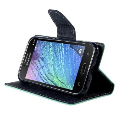Samsung Galaxy J1 (J100) Mercury atvērams piparmētru maciņš (maks) / Vacins.lv