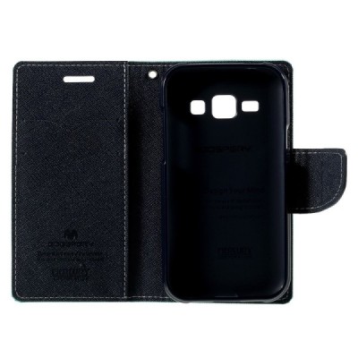 Samsung Galaxy J1 (J100) Mercury atvērams piparmētru maciņš (maks) / Vacins.lv