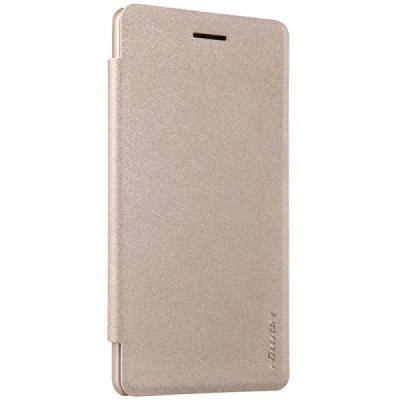 LG Zero (H650E) „Nillkin“ Sparkle atvēramais zelta maciņš / Vacins.lv
