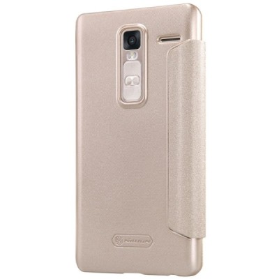 LG Zero (H650E) „Nillkin“ Sparkle atvēramais zelta maciņš / Vacins.lv
