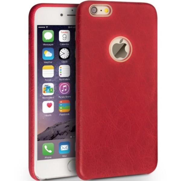„QIALINO“ Slim Leather ādas apvalks - sarkans (iPhone 6 / 6s)