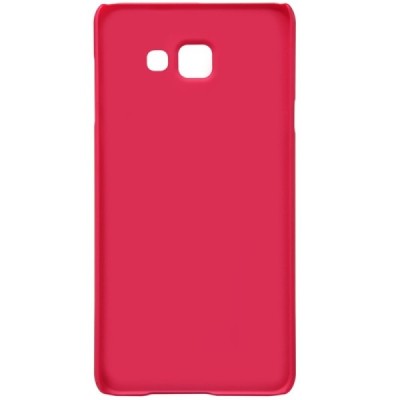 Samsung Galaxy A5 2016 (A510) Nillkin Frosted Shield sarkans plastmasas apvalks + ekrāna aizsargplēve / Vacins.lv