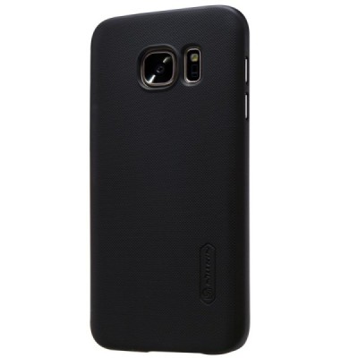 Samsung Galaxy S7 (G930) Nillkin Frosted Shield melns plastmasas apvalks / vacins.lv