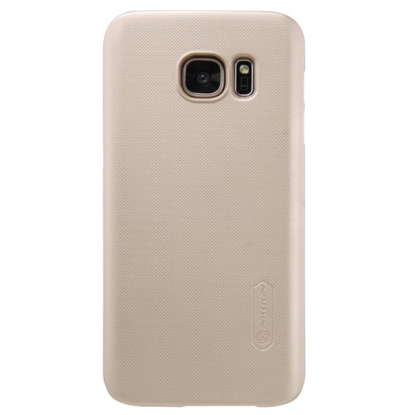 „Nillkin“ Frosted Shield dėklas - auksinis + apsauginė ekrano plėvelė (Galaxy S7)