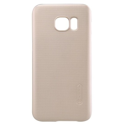 Samsung Galaxy S7 (G930) Nillkin Frosted Shield auksinis plastikinis dėklas + apsauginė ekrano plėvelė / Priedai.lt