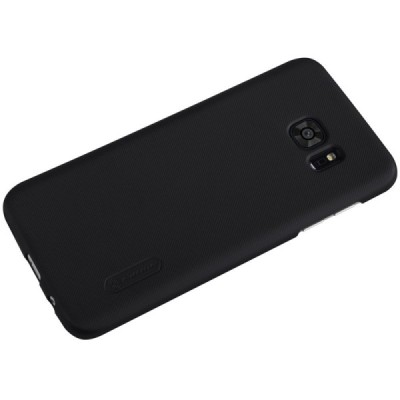 Samsung Galaxy S7 Edge (G935) Nillkin Frosted Shield melns plastmasas apvalks / vacins.lv