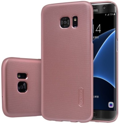 Samsung Galaxy S7 Edge (G935) Nillkin Frosted Shield rozs plastmasas apvalks + ekrāna aizsargplēve / Vacins.lv