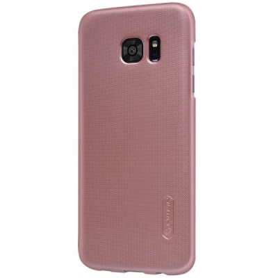 Samsung Galaxy S7 Edge (G935) Nillkin Frosted Shield rozs plastmasas apvalks + ekrāna aizsargplēve / Vacins.lv