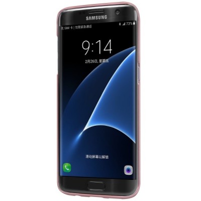Samsung Galaxy S7 Edge (G935) Nillkin Frosted Shield rozs plastmasas apvalks + ekrāna aizsargplēve / Vacins.lv