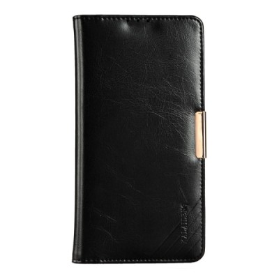 „Kalaideng“ Royale atverčiamas juodas odinis Sony Xperia Z5 Premium (E6853) dėklas / Priedai.lt