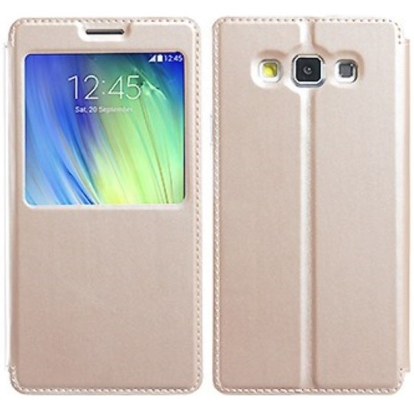 „Kalaideng“ Sun atvēramais maciņš - zelta (Galaxy A7 2015)