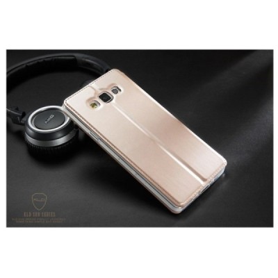 Samsung Galaxy A7 „Kalaideng“ Sun atvēramais zelta maciņš / Vacins.lv