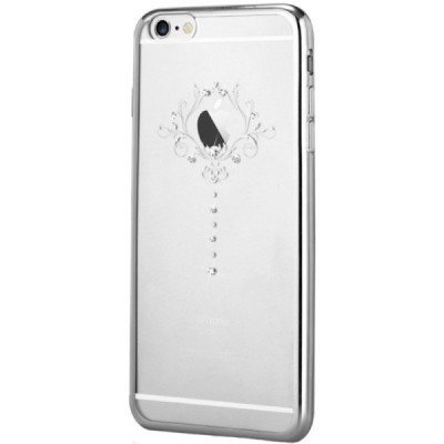 Apple iPhone 6S elegants Devia Iris Diamond dzidrs (caurspīdīgs) sudrabs silikona apvalks ar kristāliem / Vacins.lv
