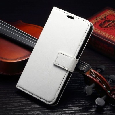 Samsung Galaxy S7 Edge (G935) atverčiamas baltas odinis dėklas - piniginė / Priedai.lt