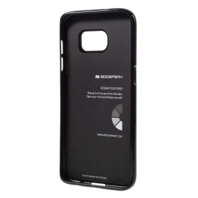 Samsung Galaxy S7 Edge (G935) Mercury juodas kieto silikono tpu dėklas - nugarėlė / Priedai.lt