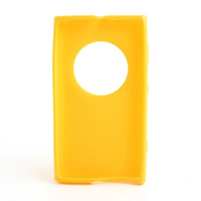 Nokia Lumia 1020 Jelly Case dzeltens cieta silikona (TPU) futrālis / Vacins.lv