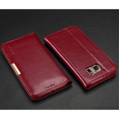 Samsung Galaxy S7 (G930) „Kalaideng“ Royale ādas atvēramais bordo maciņš / Vacins.lv