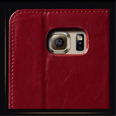 Samsung Galaxy S7 (G930) „Kalaideng“ Royale ādas atvēramais bordo maciņš / Vacins.lv