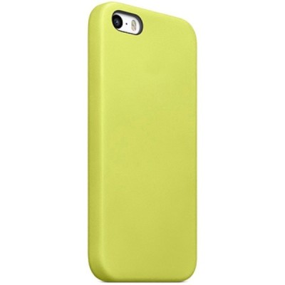 Apple iPhone 5S (5) cieta silikona (TPU) dzeltens apvalks / vacins.lv