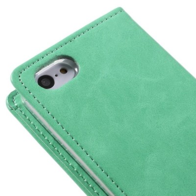 Mercury Blue Moon atverčiamas iPhone 5c mėtinis odinis dėklas - piniginė / Priedai.lt