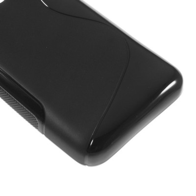 Huawei Ascend Y330 kieto silikono TPU juodas dėklas - nugarėlė / Priedai.lt