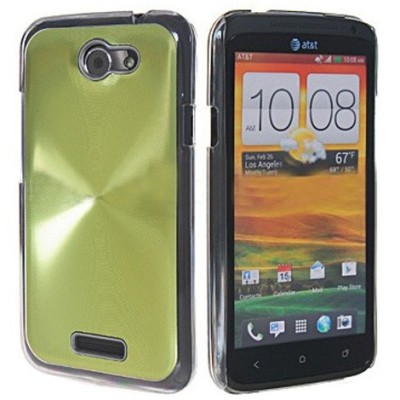 HTC One X plastmasas cd stila zaļš apvalks / Vacins.lv