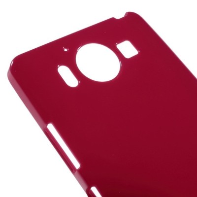 Nokia Lumia 950 cieta silikona (TPU) sarkans apvalks / vacins.lv