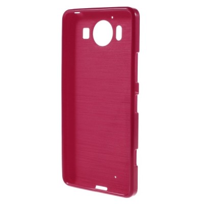 Nokia Lumia 950 cieta silikona (TPU) sarkans apvalks / vacins.lv