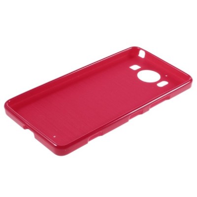 Nokia Lumia 950 cieta silikona (TPU) sarkans apvalks / vacins.lv