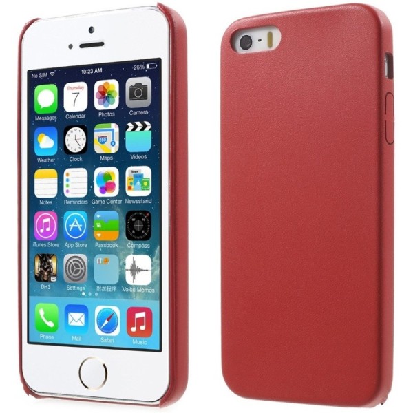„Slim Leather“ apvalks - sarkans (iPhone 5 / 5S / SE 2016)