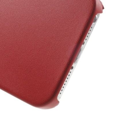 Apple iPhone SE (5, 5s) Slim Leather sarkans ādas itin plāns apvalks / Vacins.lv