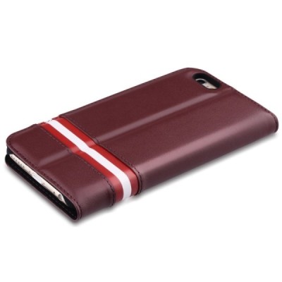 Greznais „Comma“ sērijas ādas atvērams tumši brūns Apple iPhone 6 Plus (6s Plus) futrālis / Vacins.lv