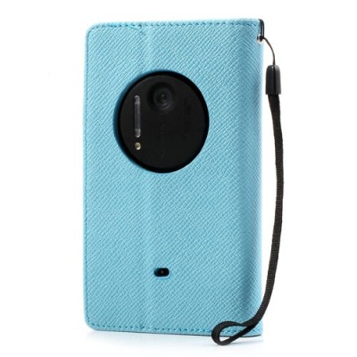 MLT atvēramais Nokia Lumia 1020 gaiši zils futrālis - maciņš / Vacins.lv