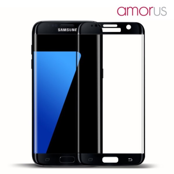 „Mofi“ Tempered Glass apsauginis ekrano stiklas 0.22 mm - juodas (Galaxy S7 Edge)