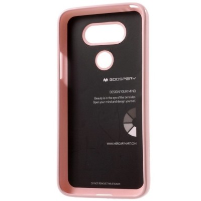 LG G5 (H850) šviesiai rožinis Mercury kieto silikono (TPU) dėklas / Priedai.lt
