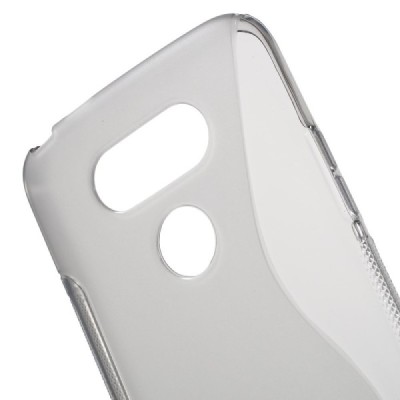 LG G5 cieta silikona (TPU) dzidrs (pelēks) un matēts apvalks / Vacins.lv