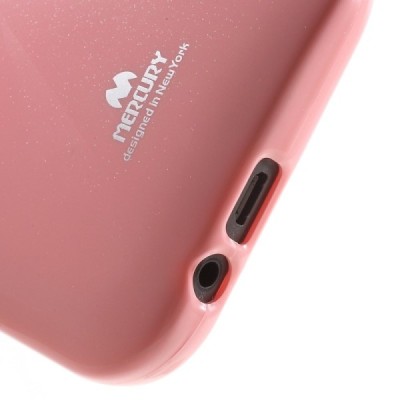 HTC One M8 Mercury gaiši rozs cieta silikona (TPU) apvalks / vacins.lv