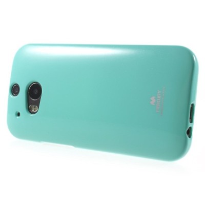 HTC One M8 Mercury piparmētru cieta silikona (TPU) apvalks / Vacins.lv