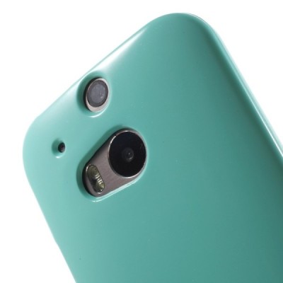 HTC One M8 Mercury piparmētru cieta silikona (TPU) apvalks / Vacins.lv