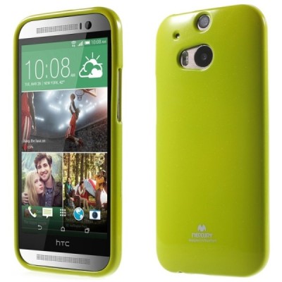 HTC One M8 Mercury zaļš cieta silikona (TPU) apvalks / Vacins.lv