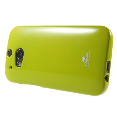 HTC One M8 Mercury zaļš cieta silikona (TPU) apvalks / Vacins.lv
