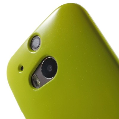 HTC One M8 Mercury zaļš cieta silikona (TPU) apvalks / Vacins.lv