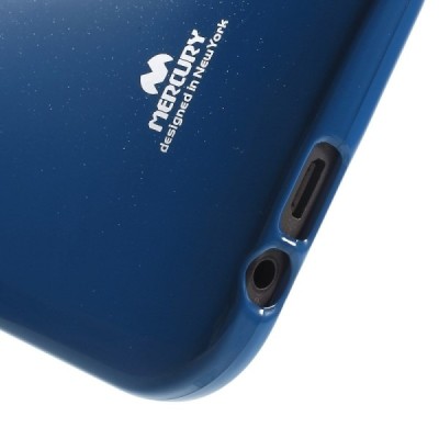 HTC One M8 Mercury tumši zils cieta silikona (TPU) apvalks / vacins.lv