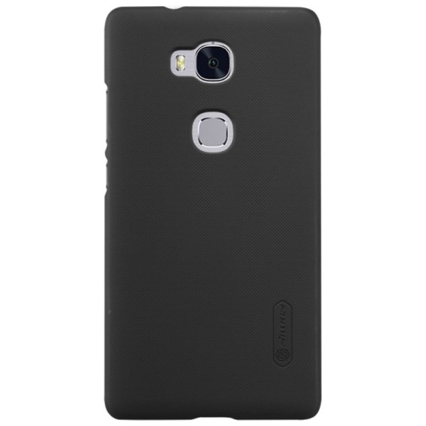 „Nillkin“ Frosted Shield dėklas - juodas + apsauginė ekrano plėvelė (Honor 5X)