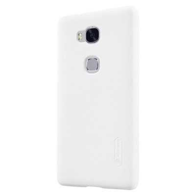 Huawei Honor 5X Nillkin Frosted Shield balts plastmasas apvalks + ekrāna aizsargplēve / Vacins.lv
